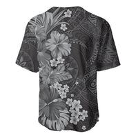 Pauli Hawai'i Hibiscus Baseball Jersey Polynesian Tribal Tattoo Pattern Floral Elements