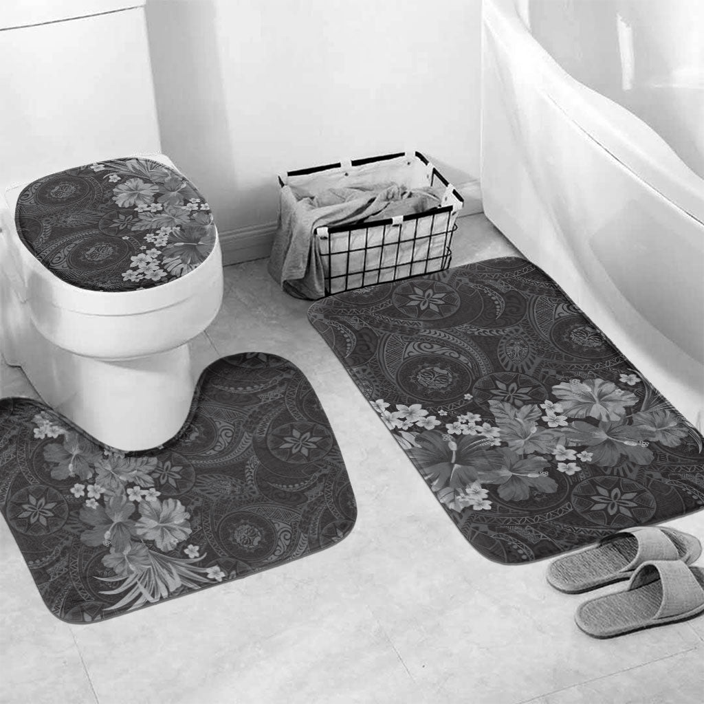 Pauli Hawai'i Hibiscus Bathroom Set Polynesian Tribal Tattoo Pattern Floral Elements