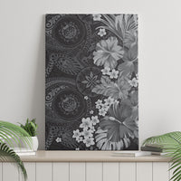 Pauli Hawai'i Hibiscus Canvas Wall Art Polynesian Tribal Tattoo Pattern Floral Elements