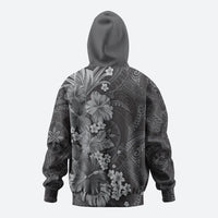 Pauli Hawai'i Hibiscus Hoodie Polynesian Tribal Tattoo Pattern Floral Elements
