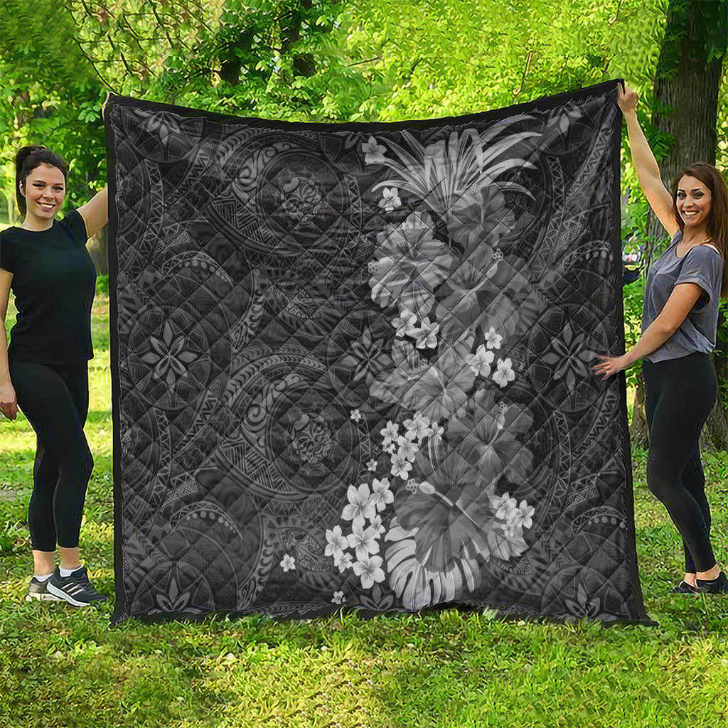 Pauli Hawai'i Hibiscus Quilt Polynesian Tribal Tattoo Pattern Floral Elements