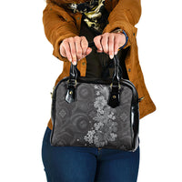 Pauli Hawai'i Hibiscus Shoulder Handbag Polynesian Tribal Tattoo Pattern Floral Elements