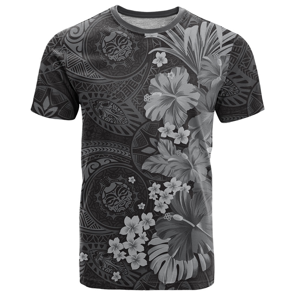 Pauli Hawai'i Hibiscus T Shirt Polynesian Tribal Tattoo Pattern Floral Elements