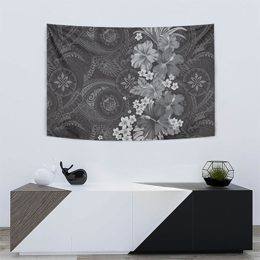 Pauli Hawai'i Hibiscus Tapestry Polynesian Tribal Tattoo Pattern Floral Elements
