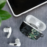 Pauliuli Hawai'i Hibiscus AirPods Case Polynesian Tribal Tattoo Pattern Floral Elements