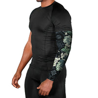 Pauliuli Hawai'i Hibiscus Arm Sleeves Polynesian Tribal Tattoo Pattern Floral Elements