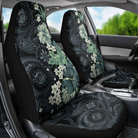 Pauliuli Hawai'i Hibiscus Car Seat Cover Polynesian Tribal Tattoo Pattern Floral Elements