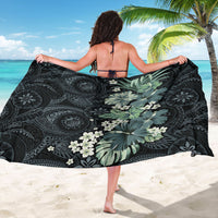 Pauliuli Hawai'i Hibiscus Sarong Polynesian Tribal Tattoo Pattern Floral Elements