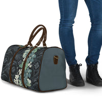Pauliuli Hawai'i Hibiscus Travel Bag Polynesian Tribal Tattoo Pattern Floral Elements