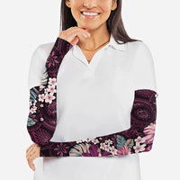 Poni Mama Hawai'i Hibiscus Arm Sleeves Polynesian Tribal Tattoo Pattern Floral Elements