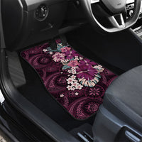 Poni Mama Hawai'i Hibiscus Car Mats Polynesian Tribal Tattoo Pattern Floral Elements
