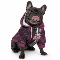 Poni Mama Hawai'i Hibiscus Pet Hoodie Polynesian Tribal Tattoo Pattern Floral Elements LT9 - Polynesian Pride