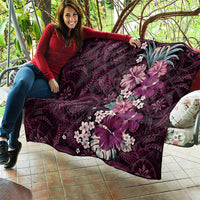 Poni Mama Hawai'i Hibiscus Quilt Polynesian Tribal Tattoo Pattern Floral Elements