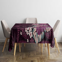 Poni Mama Hawai'i Hibiscus Tablecloth Polynesian Tribal Tattoo Pattern Floral Elements