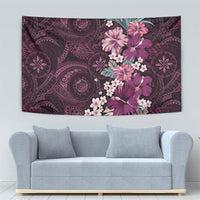 Poni Mama Hawai'i Hibiscus Tapestry Polynesian Tribal Tattoo Pattern Floral Elements