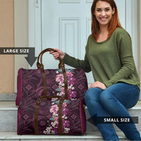 Poni Mama Hawai'i Hibiscus Travel Bag Polynesian Tribal Tattoo Pattern Floral Elements