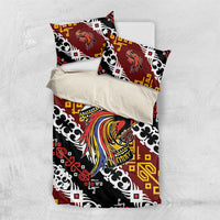 Papua New Guinea Bird Drum Bedding Set Papuan Batik Motif