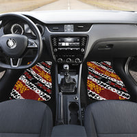 Personalised Papua New Guinea Bird Drum Car Mats Papuan Batik Motif