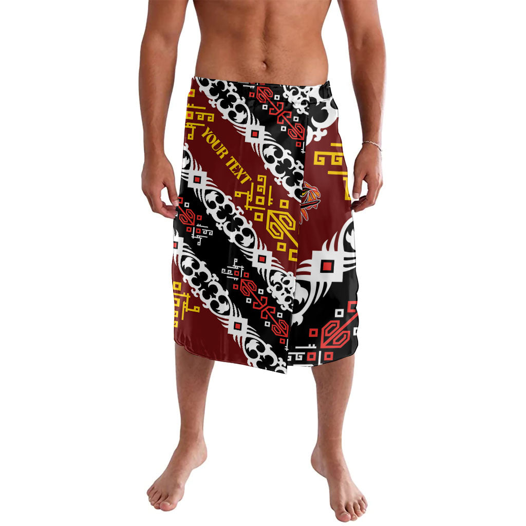 Personalised Papua New Guinea Bird Drum Lavalava Papuan Batik Motif