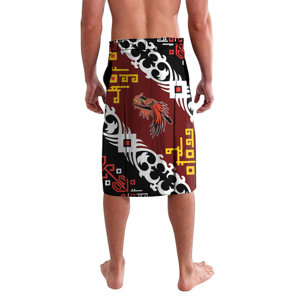 Personalised Papua New Guinea Bird Drum Lavalava Papuan Batik Motif