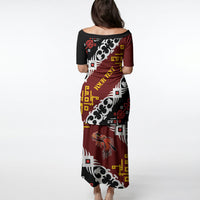 Personalised Papua New Guinea Bird Drum Puletasi Papuan Batik Motif