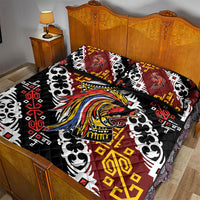 Papua New Guinea Bird Drum Quilt Bed Set Papuan Batik Motif
