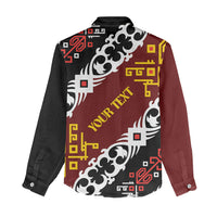 Personalised Papua New Guinea Bird Drum Women Casual Shirt Papuan Batik Motif