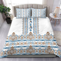 Papua New Guinea Bird Ethnic Bedding Set Papuan Batik Inspired Pattern