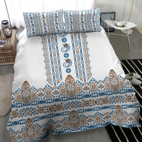 Papua New Guinea Bird Ethnic Bedding Set Papuan Batik Inspired Pattern