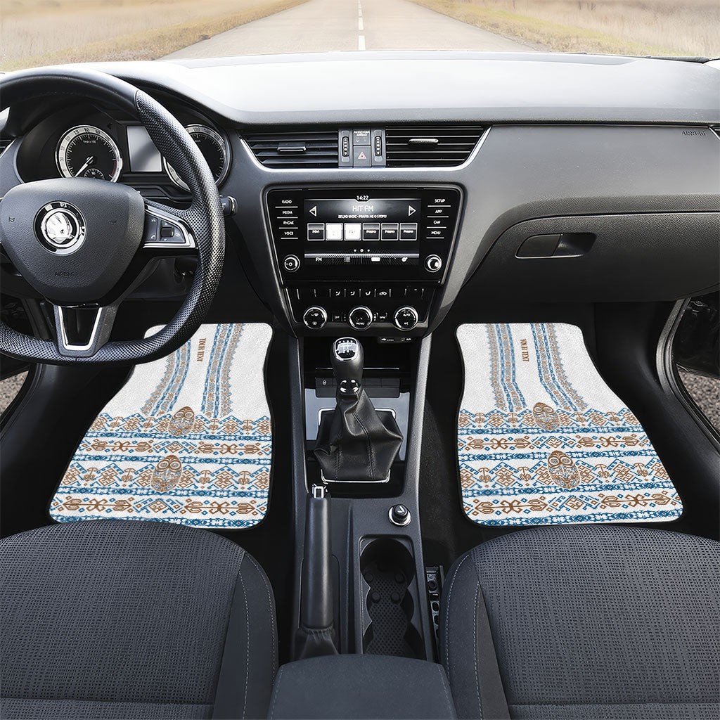 Personalised Papua New Guinea Bird Ethnic Car Mats Papuan Batik Inspired Pattern