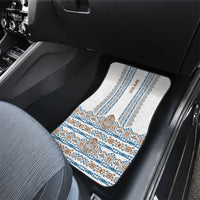 Personalised Papua New Guinea Bird Ethnic Car Mats Papuan Batik Inspired Pattern