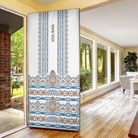 Personalised Papua New Guinea Bird Ethnic Door Cover Papuan Batik Inspired Pattern