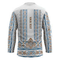 Personalised Papua New Guinea Bird Ethnic Hockey Jersey Papuan Batik Inspired Pattern
