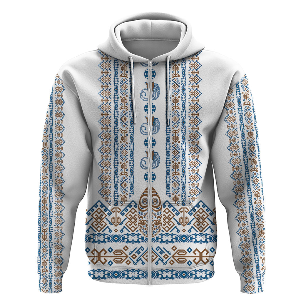 Personalised Papua New Guinea Bird Ethnic Hoodie Papuan Batik Inspired Pattern
