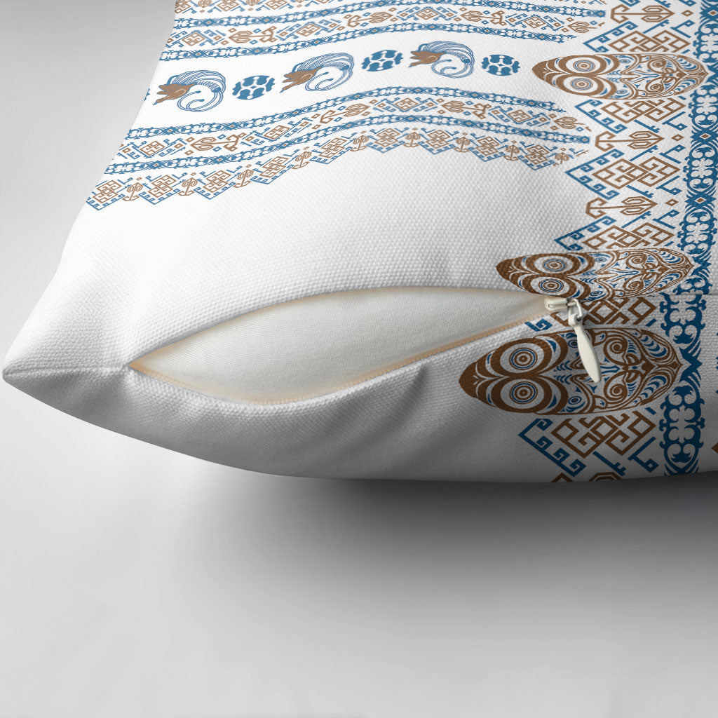 Papua New Guinea Bird Ethnic Pillow Cover Papuan Batik Inspired Pattern