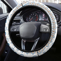 Papua New Guinea Bird Ethnic Steering Wheel Cover Papuan Batik Inspired Pattern