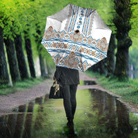 Papua New Guinea Bird Ethnic Umbrella Papuan Batik Inspired Pattern