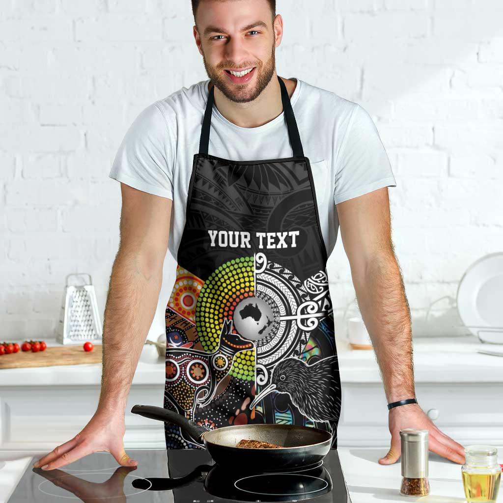 Australia New Zealand Personalised Apron Maori Aboriginal Art Style - Polynesian Pride