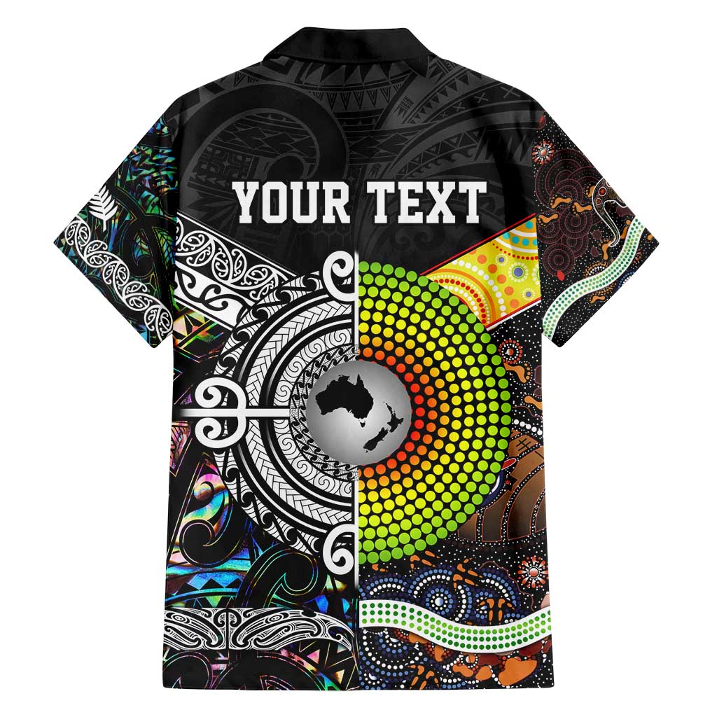 Personalised New Zealand and Australia Family Matching Summer Maxi Dress and Hawaiian Shirt Maori Mix Aboriginal Art Style LT9 - Polynesian Pride