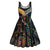 Australia New Zealand Personalised Midi Dress Maori Aboriginal Art Style - Polynesian Pride