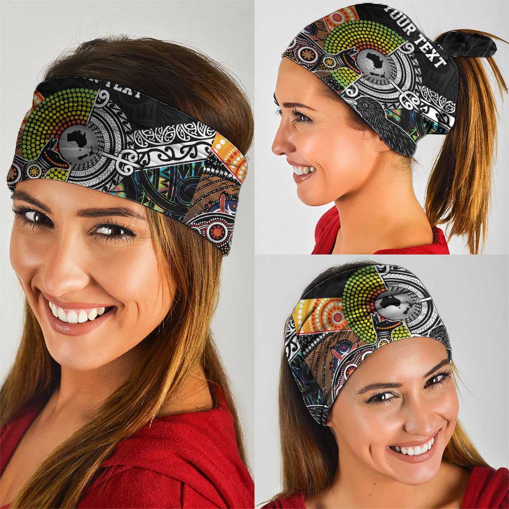Australia New Zealand Personalised Neck Gaiter Maori Aboriginal Art Style LT9 - Polynesian Pride