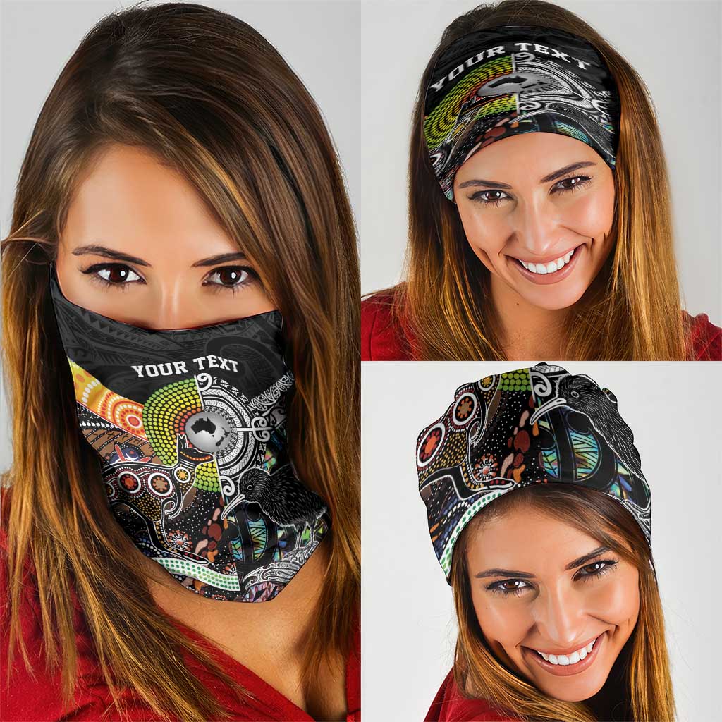 Australia New Zealand Personalised Neck Gaiter Maori Aboriginal Art Style LT9 - Polynesian Pride