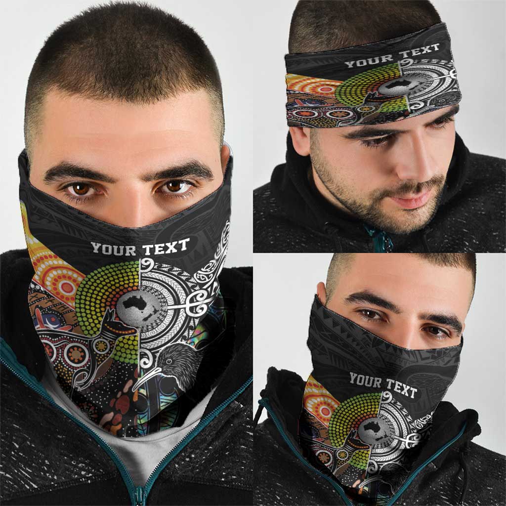 Australia New Zealand Personalised Neck Gaiter Maori Aboriginal Art Style LT9 - Polynesian Pride