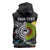 Australia New Zealand Personalised Sleeveless Zip Hoodie Maori Aboriginal Art Style - Polynesian Pride