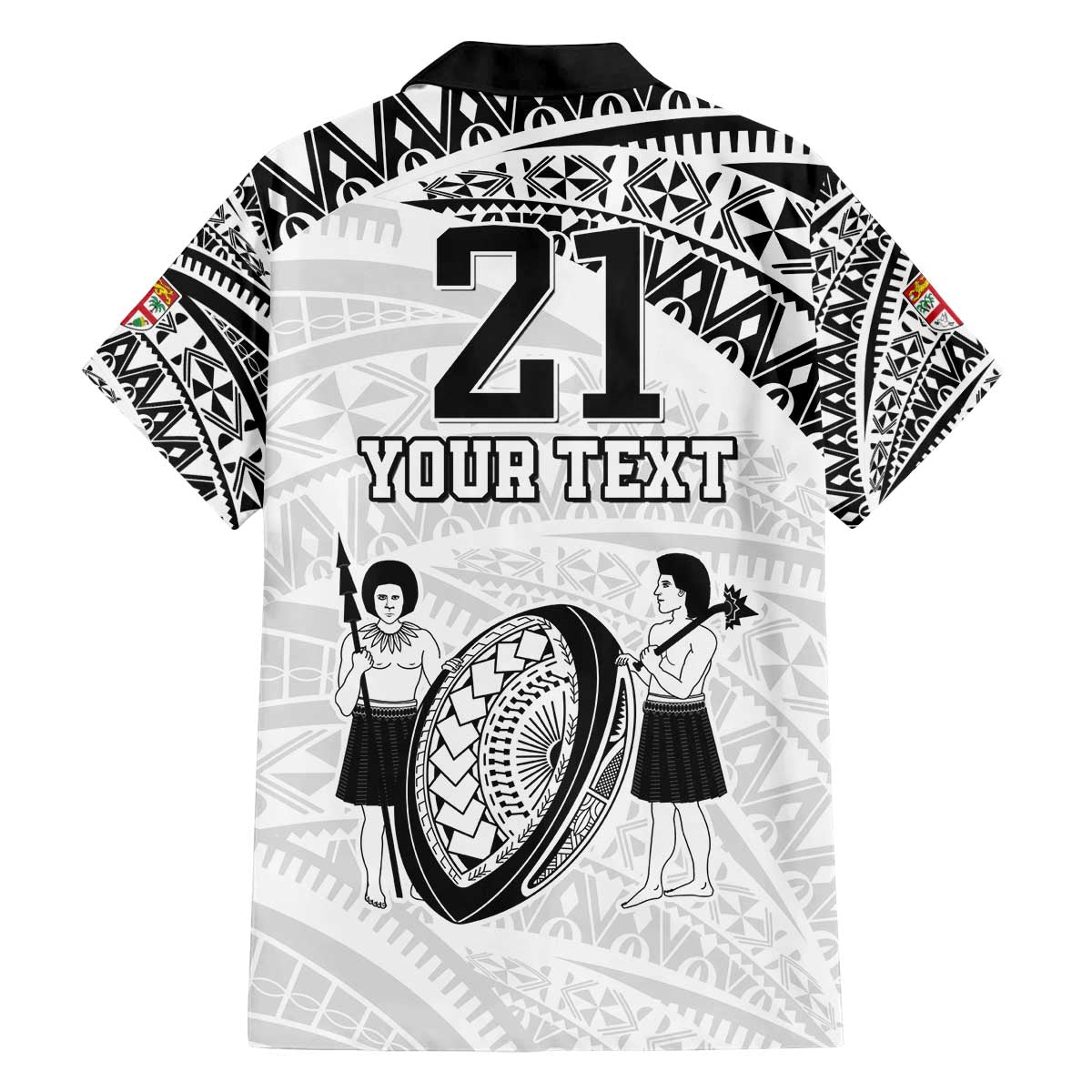 Custom Fiji Rugby Pacific Family Matching Off The Shoulder Long Sleeve Dress and Hawaiian Shirt Polynesian Palm Tattoo LT9 - Polynesian Pride