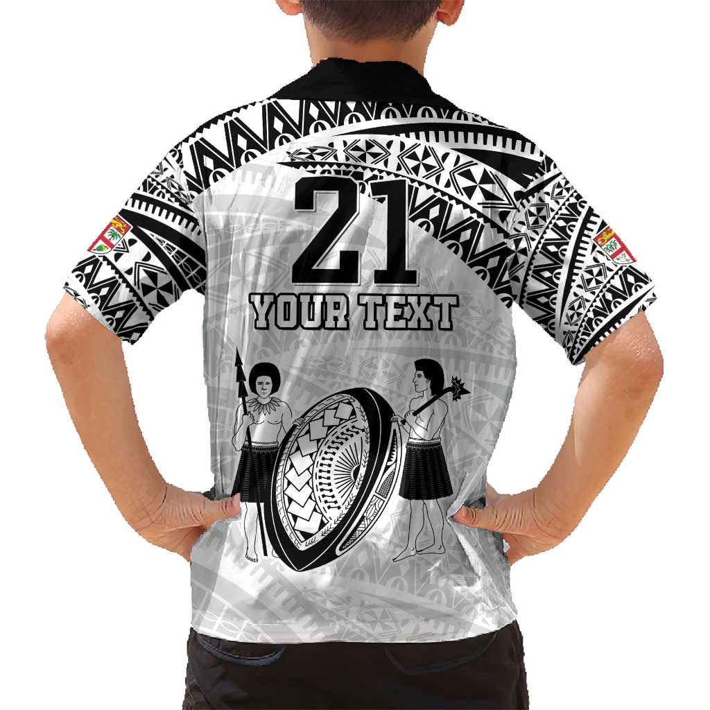 Custom Fiji Rugby Pacific Family Matching Summer Maxi Dress and Hawaiian Shirt Polynesian Palm Tattoo LT9 - Polynesian Pride
