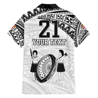 Custom Fiji Rugby Pacific Family Matching Summer Maxi Dress and Hawaiian Shirt Polynesian Palm Tattoo LT9 - Polynesian Pride