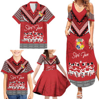 Personalised Tonga Rugby Pacific Family Matching Summer Maxi Dress and Hawaiian Shirt Ikale Tahi Sipi Tau LT9 - Polynesian Pride