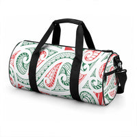 New Zealand Kowhaiwhai Christmas Duffle Bag Traditional Maori Koru Pattern LT9 - Polynesian Pride