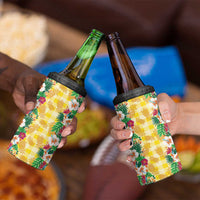 Hawaiian Palaka 4 in 1 Can Cooler Tumbler Hibiscus Pineapple Lei - Polynesian Pride